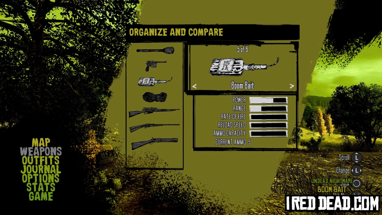 Red Dead Redemption Undead Nightmare Weapons Boom Bait 1