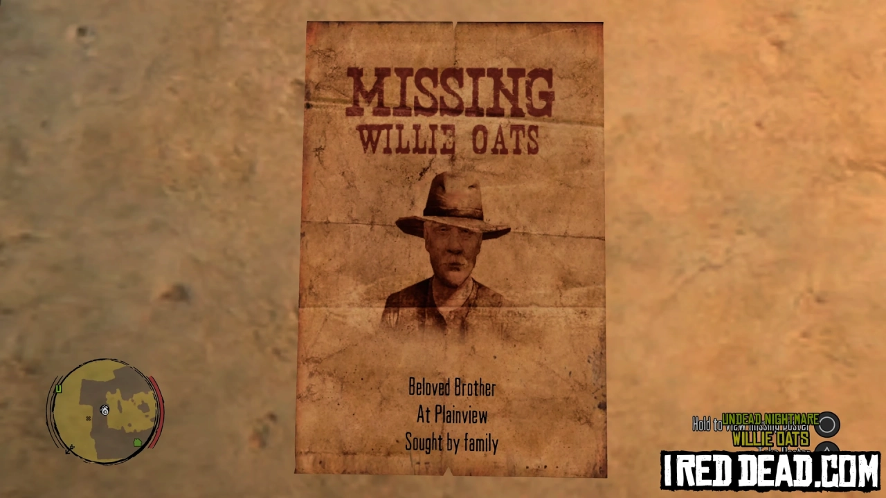 Red Dead Redemption Undead Nightmare Willie Oats 1