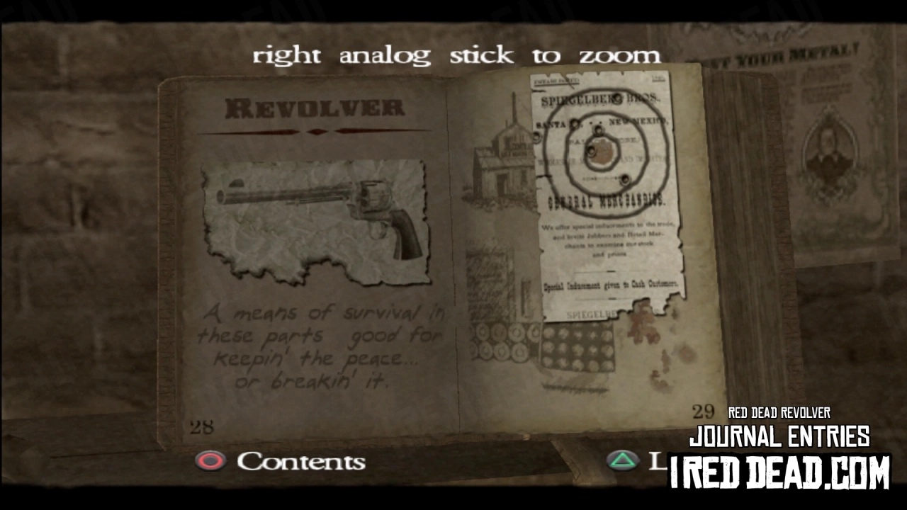 Red Dead Revolver Journal Entry 15 - Revolver
