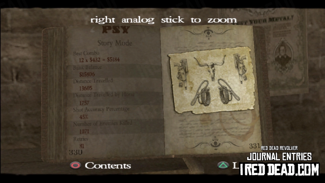 Red Dead Revolver Journal Entry 166 - Profile 1