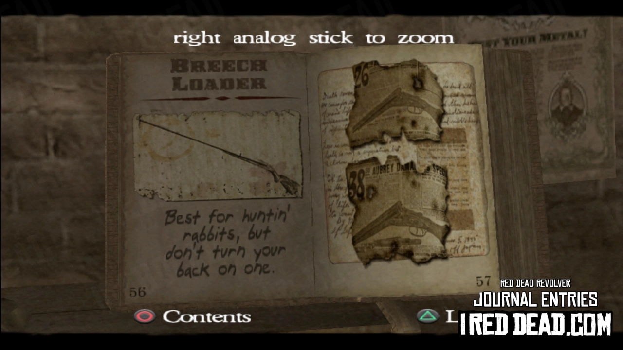 Red Dead Revolver Journal Entry 29 - Breech Loader