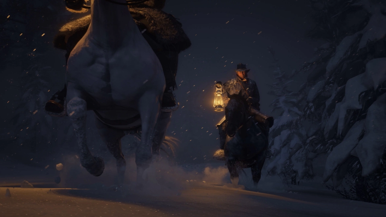 Winter night ride