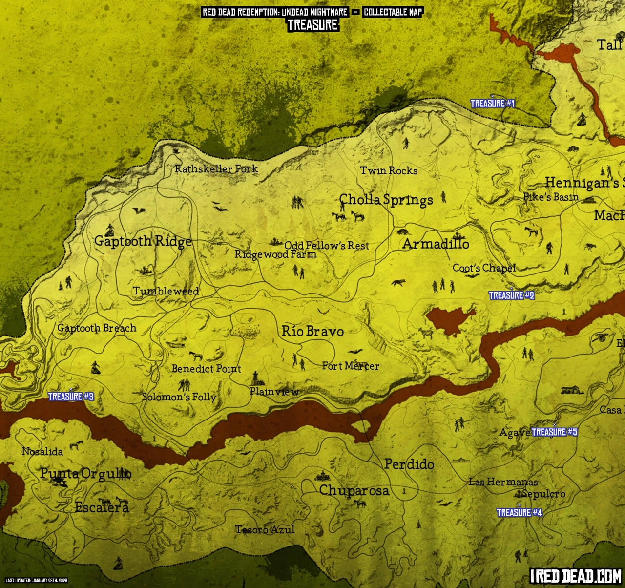 Undead Nightmare Treasure Map