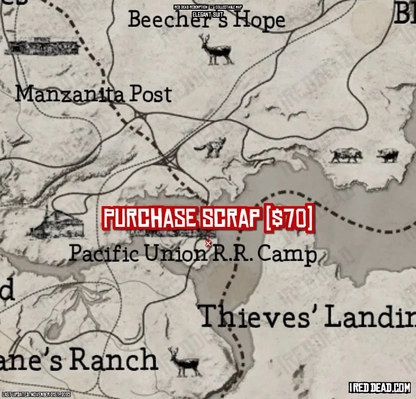 Red Dead Redemption Elegant Suit Map