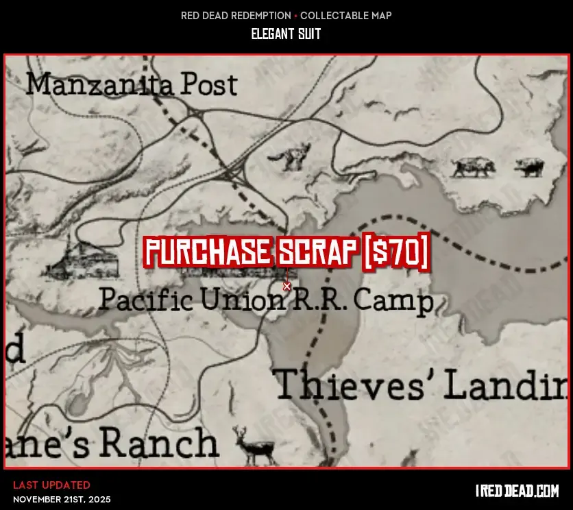 Red Dead Redemption Elegant Suit Map