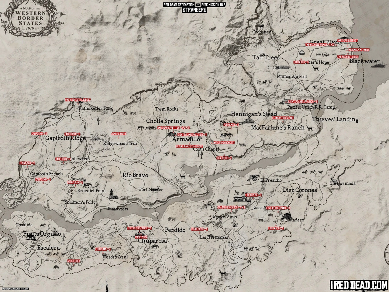 Red Dead Redemption Strangers Map