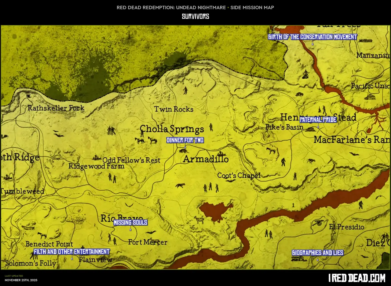 Undead Nightmare Survivors Map