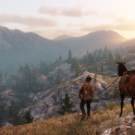 View across the mountains