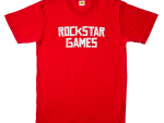 Rockstar Games T-Shirt - White on Red