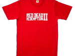 Red Dead Redemption 2 Logo T-Shirt - White on Red