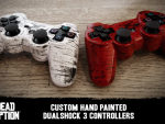 Hand Painted RDR PS3 DualShock Controllers