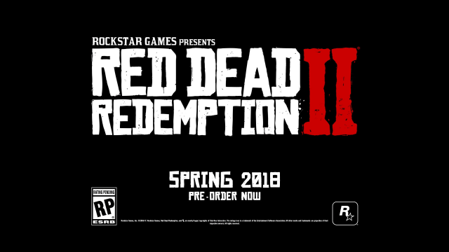 RDR II Spring 2018