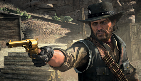 Marston with Golden Gun